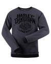 Harley-Davidson Men/'s Crew Sweatshirt Overseas TourGrunge Banner