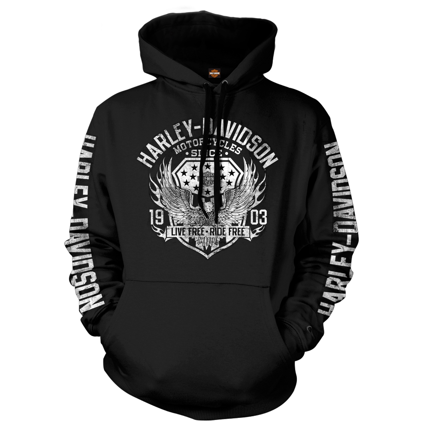 Harley-Davidson Pullover Hooded Sweatshirt - Military Collage | Epic (2X-Large)